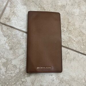Michael Kors Brown Key Card Holder Leather Accessory